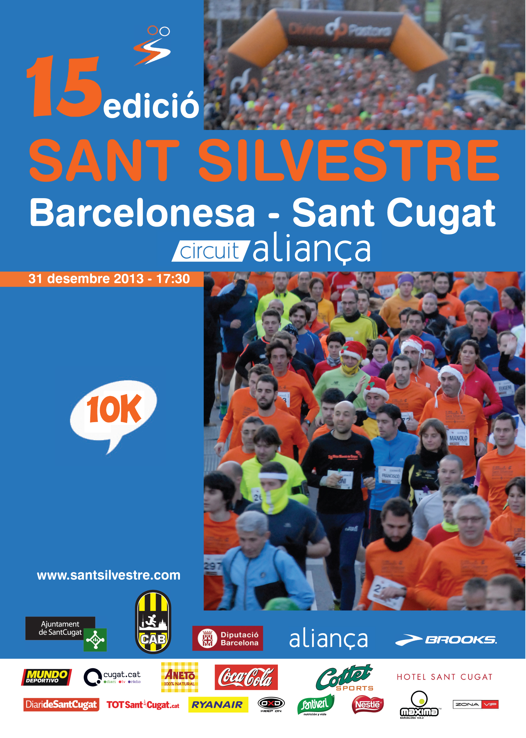 Cartel cursa Sant Silvestre 2013