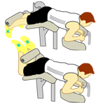 Ejercicio Flexion Piernas Tumbado
