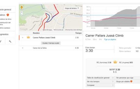 Strava - Segmentos en una Actividad