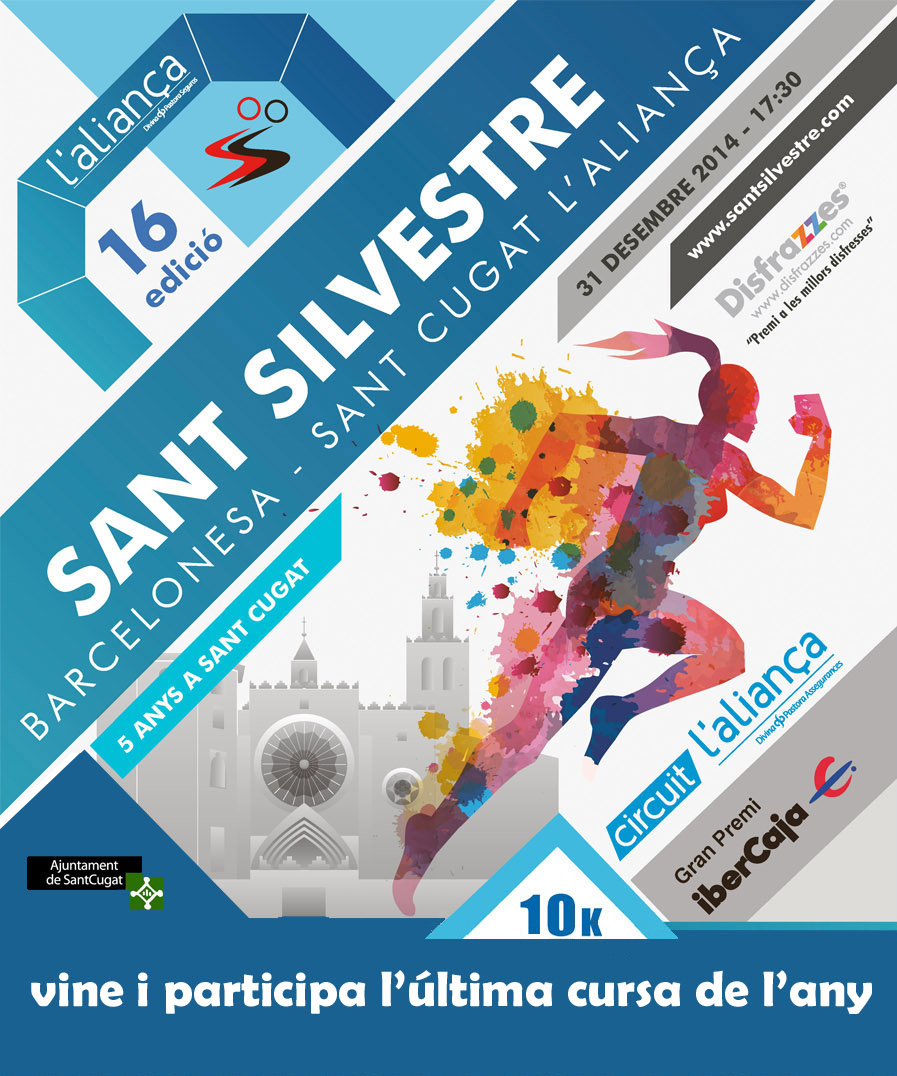 Cartel Sant Silvestre barcelonesa 2014