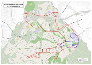 Recorrido oficial en PDF Mitja Marató Sant Cugat 2016