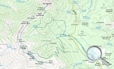 Ruta de Santa Fe al Turó de l'Home y les Agudes