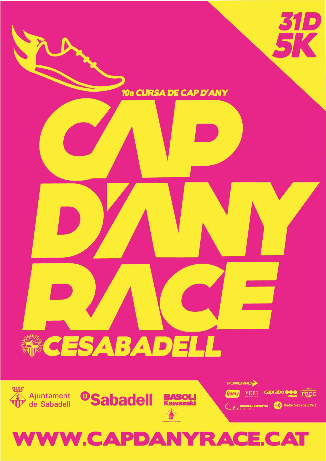 Cartel 10a Cap d'any Race 2021