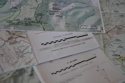 Mapas en papel