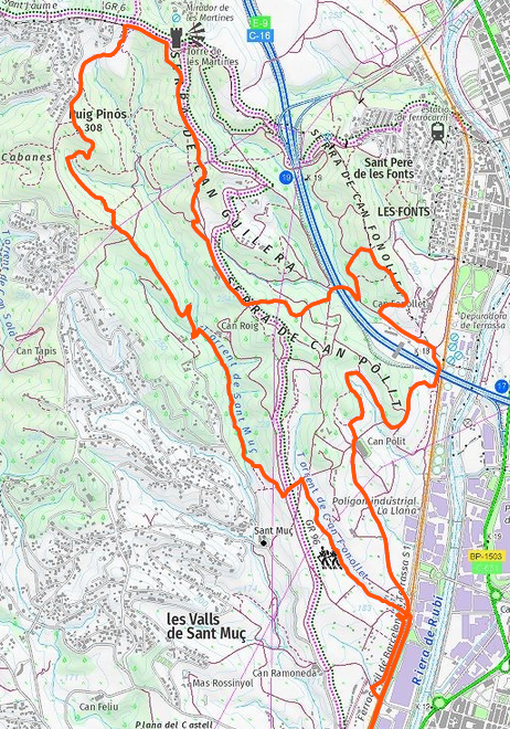 Recorrido 20a Cursa de Muntanya de Rubí ICC