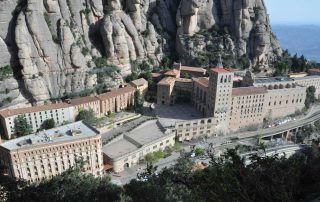 Vistas Monasterio Montserrat desde la Miranda del Fra Garí