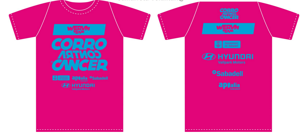 Camiseta Obsequi Corro Contra Cancer 2022 Sabadell Voluntari