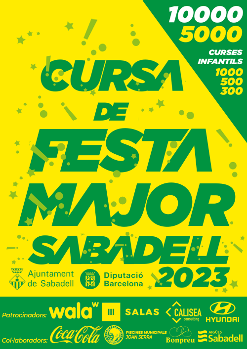 Cartel Cursa de la Festa Major de Sabadell 2023