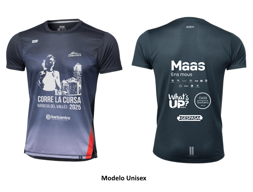 Camiseta Unisex Cursa Barberà 2025 Camiseta Unisex Cursa Barberà 2025
