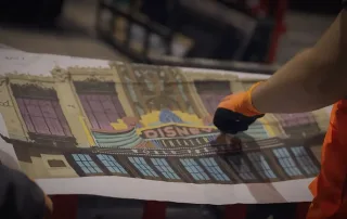 Diseño del Disney Theater dentro del Word Premiere