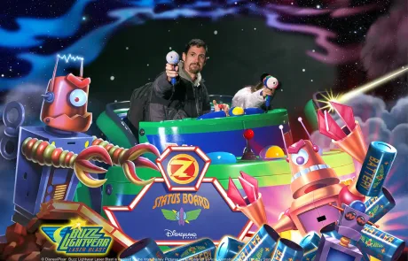 Foto atracción Buzz lightyear con Photopass