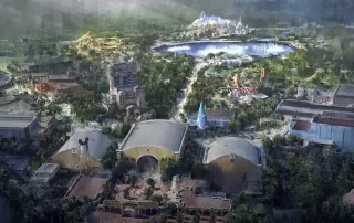 Rediseño arte conceptual de Disney Adventure World en 2024