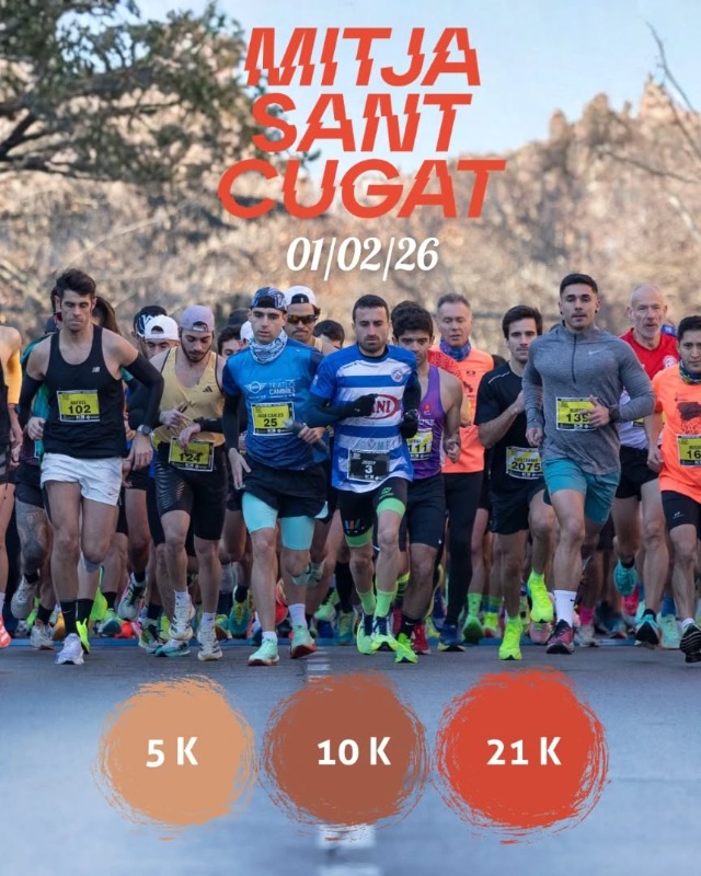 Cartel Mitja Sant Cugat 2026