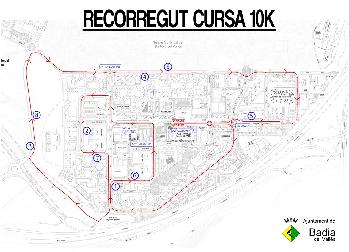 Recorrido Cursa Badia 2026
