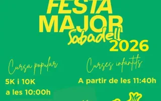 Cartel Cursa Festa Major Sabadell 2026