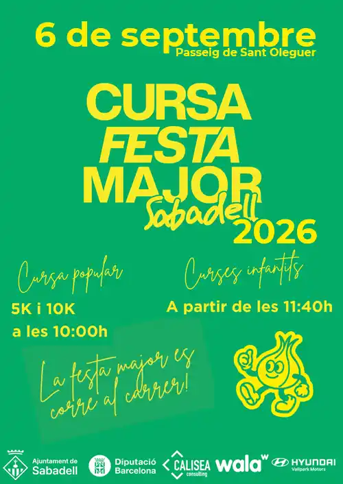 Cartel Cursa Festa Major Sabadell 2026