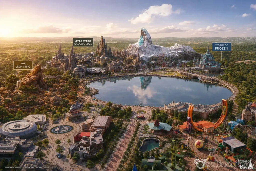 Diseño IA de un Star Wars Expansión en Disneyland Paris