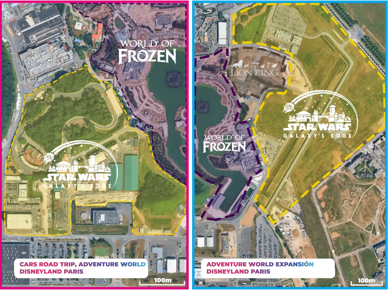 Posibles espacio para un Star Wars Land en Disneyland Paris