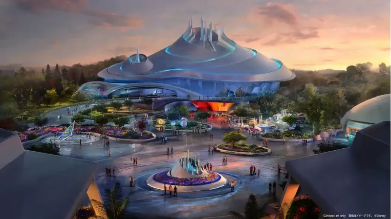 Space Mountain Tokyo Disneyland Concept Art