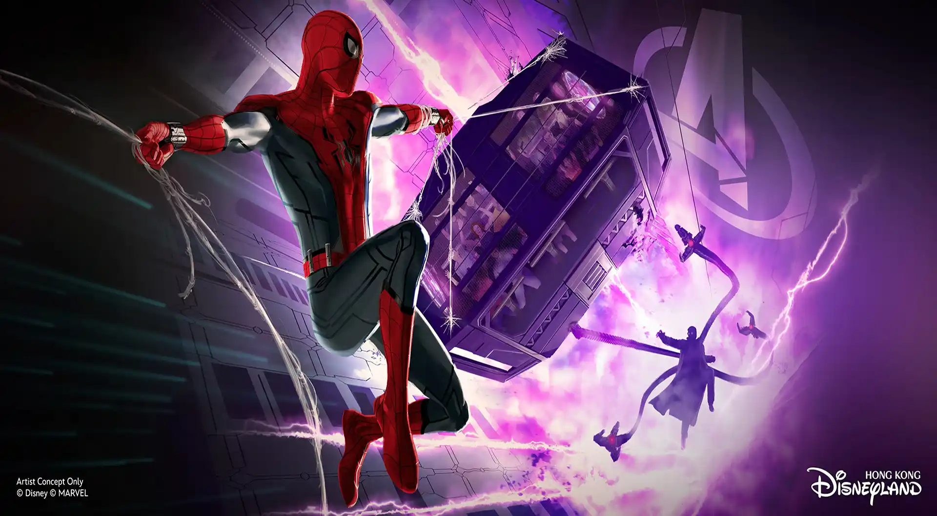Spider-Man roller coaster Shanghai Disney Resort