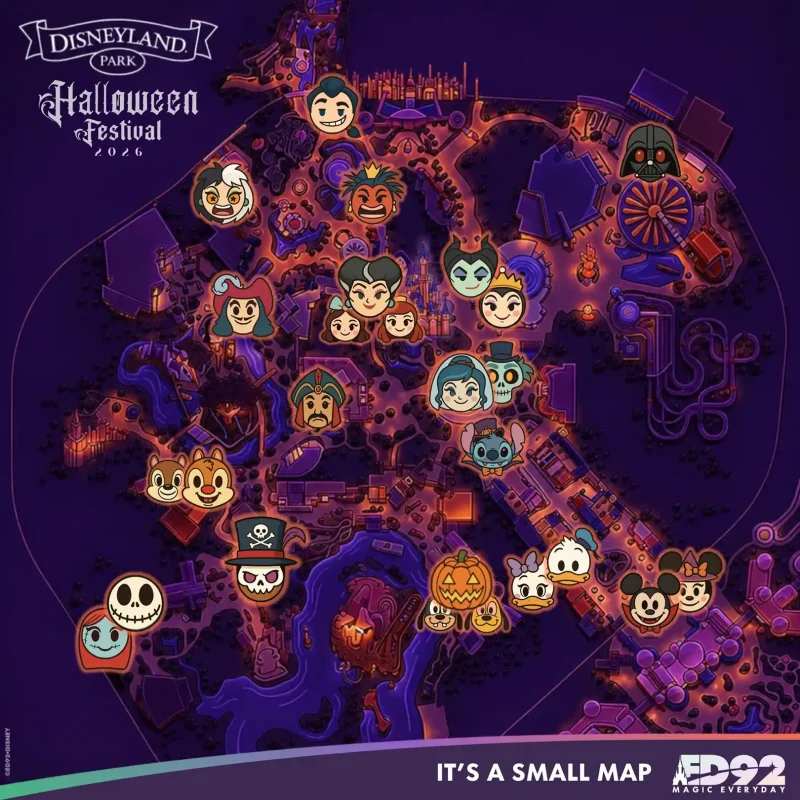 Disneyland Paris 2026 - Mapa encuentros de ED92